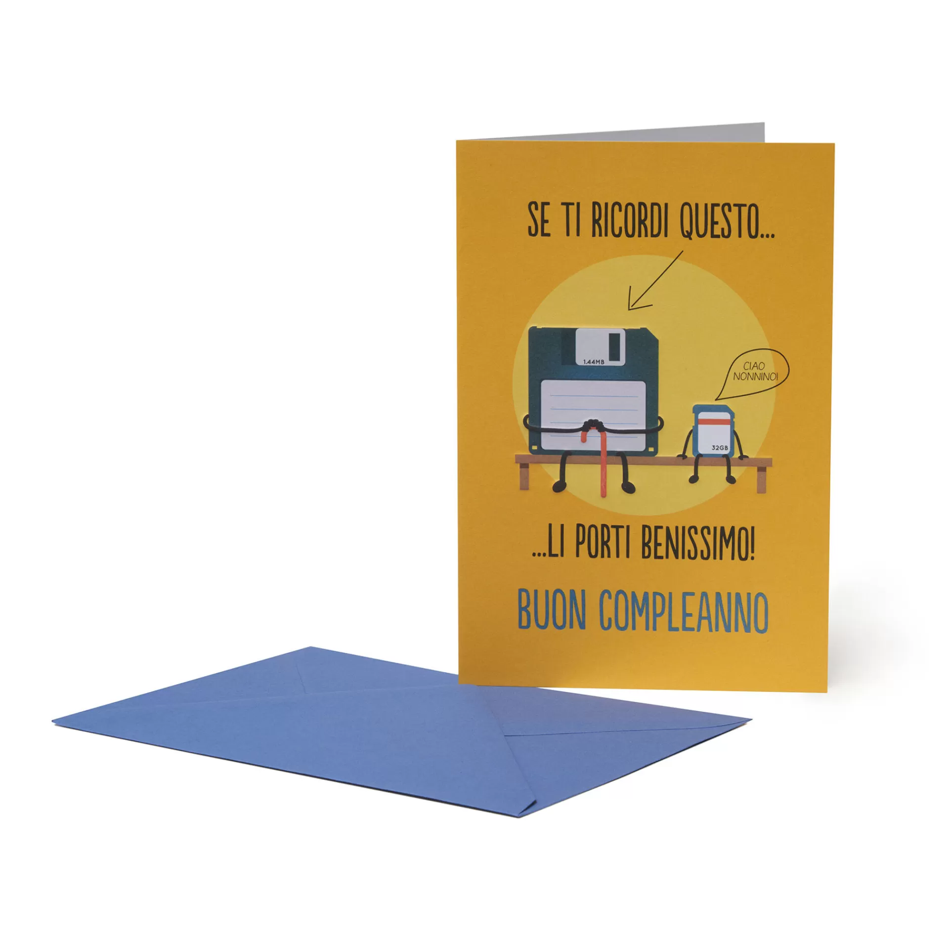 Legami Milano Geburtstagskarten^Glückwunschkarte Geburtstag - Floppy Disk
