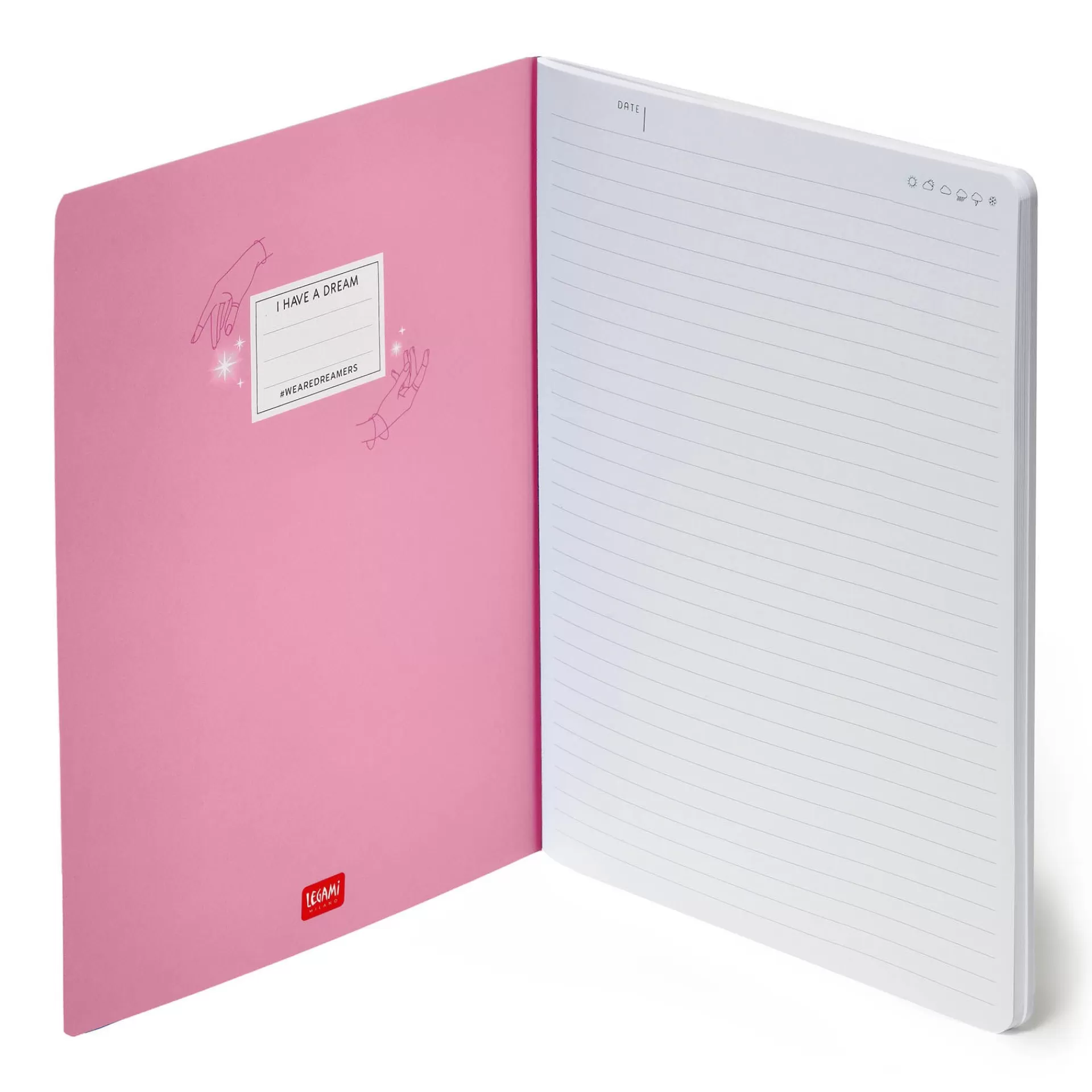 Legami Milano Linierte Hefte^Liniertes Notizbuch - Large - B5-Format