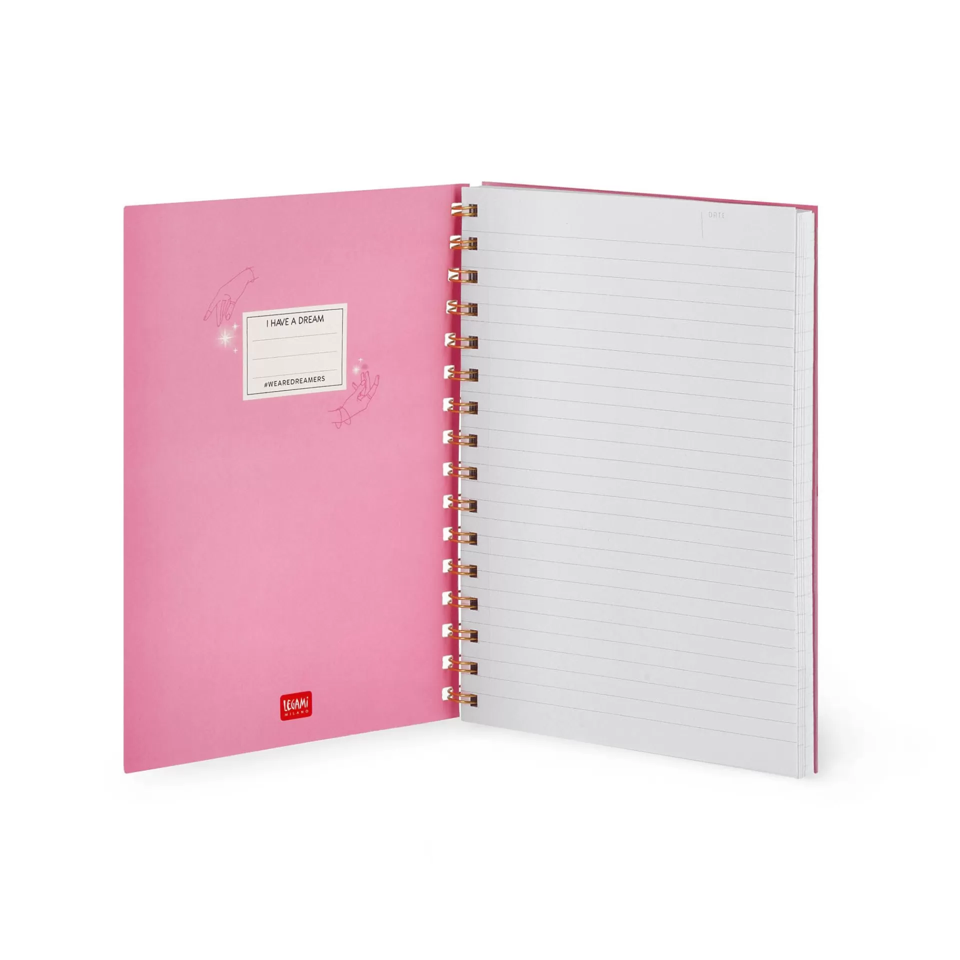 Legami Milano Linierte Hefte^Liniertes Notizbuch -Large - Spiralbindung - A5-Format