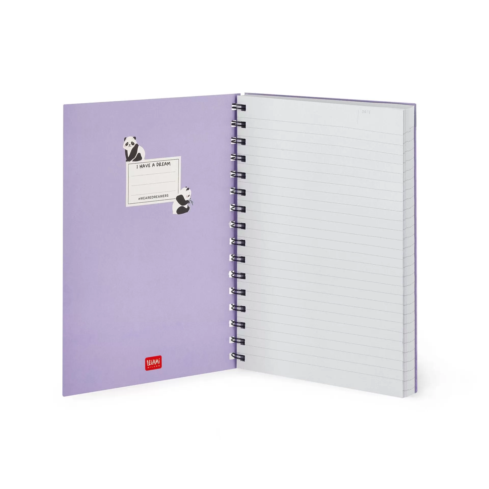 Legami Milano Linierte Hefte^Liniertes Notizbuch -Large - Spiralbindung - A5-Format