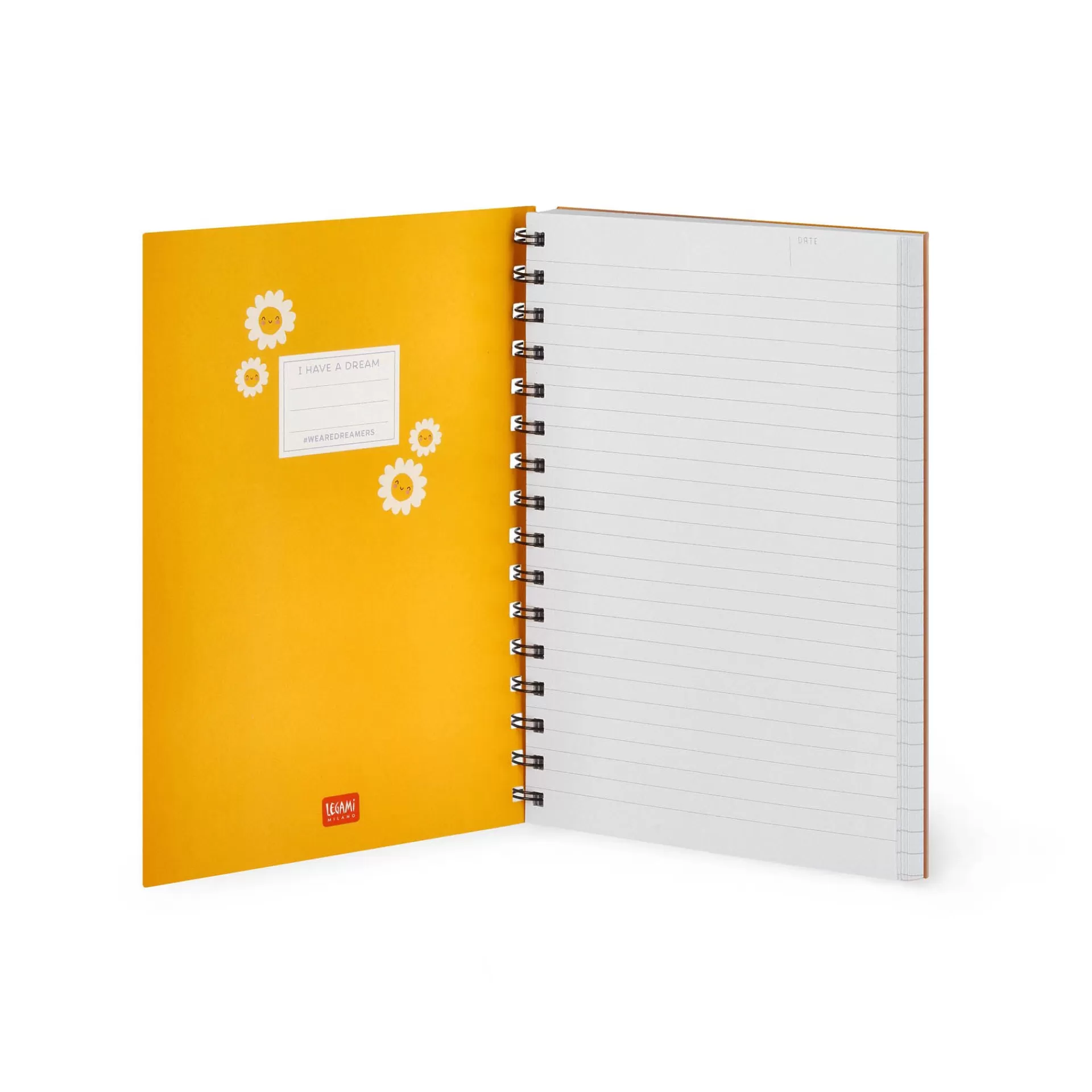 Legami Milano Linierte Hefte^Liniertes Notizbuch -Large - Spiralbindung - A5-Format