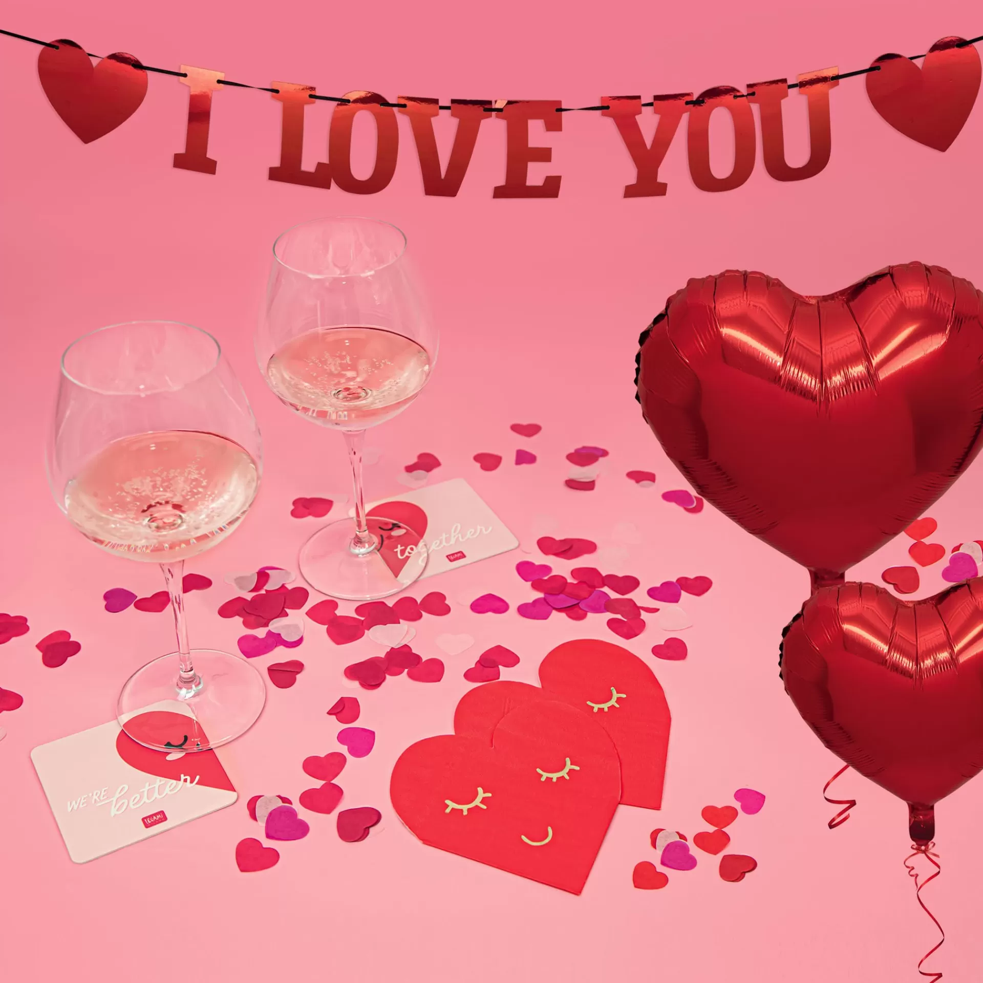 Legami Milano Party-Accessoires^Romantisches Abenddekorationsset - Love Is in The Air