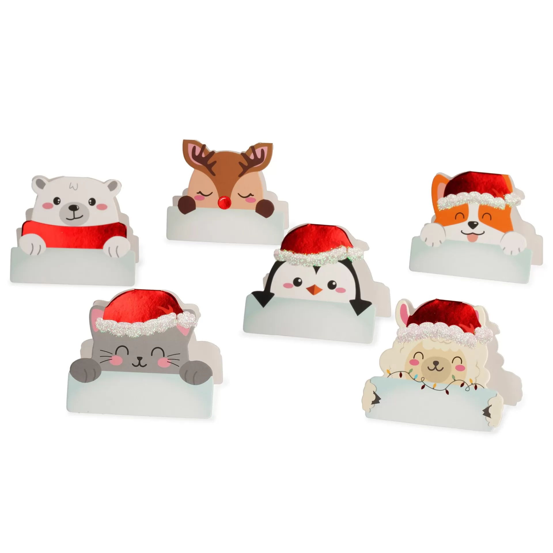 Legami Milano Party-Accessoires^Set mit 12 weihnachtlichen Tischkärtchen