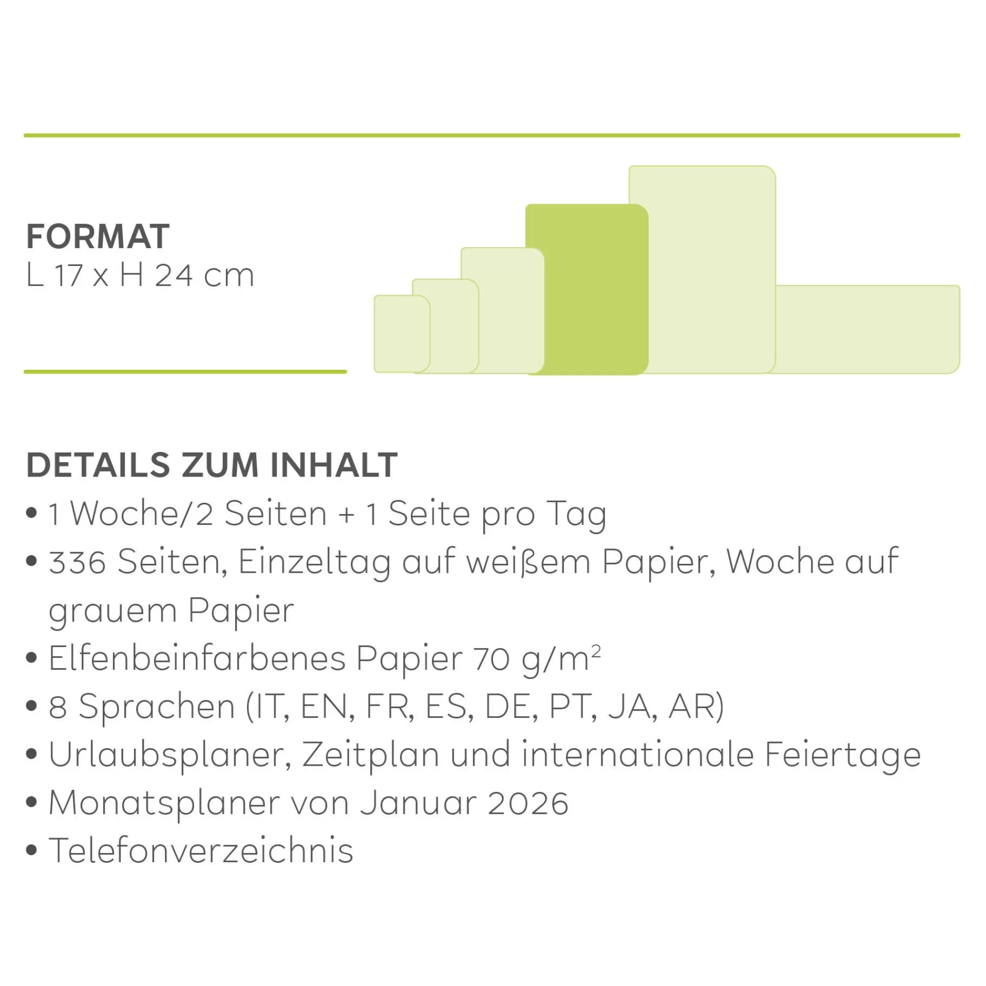 Legami Milano Wochenplaner Für 12 Monate | Tagesplaner Für 12 Monate^Terminplaner für 12 Monate - Wochen- und Tagesübersicht - Large - 2025