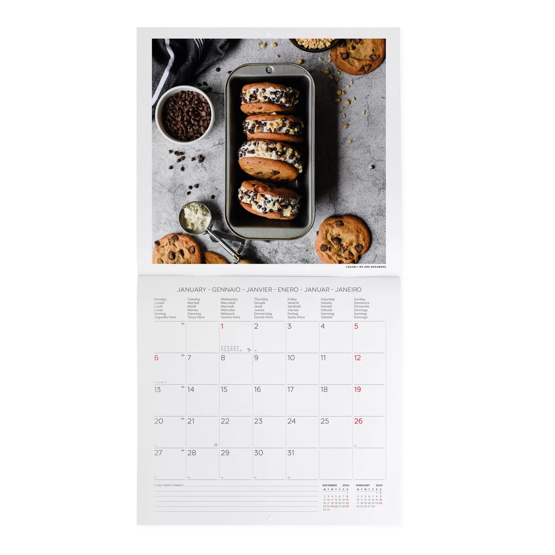 Legami Milano Wandkalender^Wandkalender 2025 - 30 x 29 cm