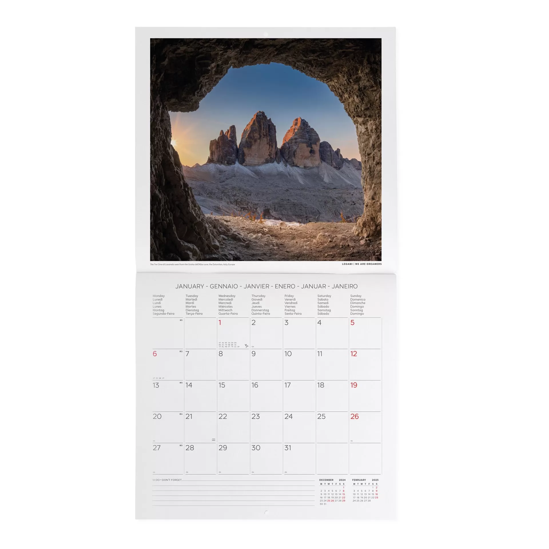 Legami Milano Wandkalender^Wandkalender 2025 - 30 x 29 cm