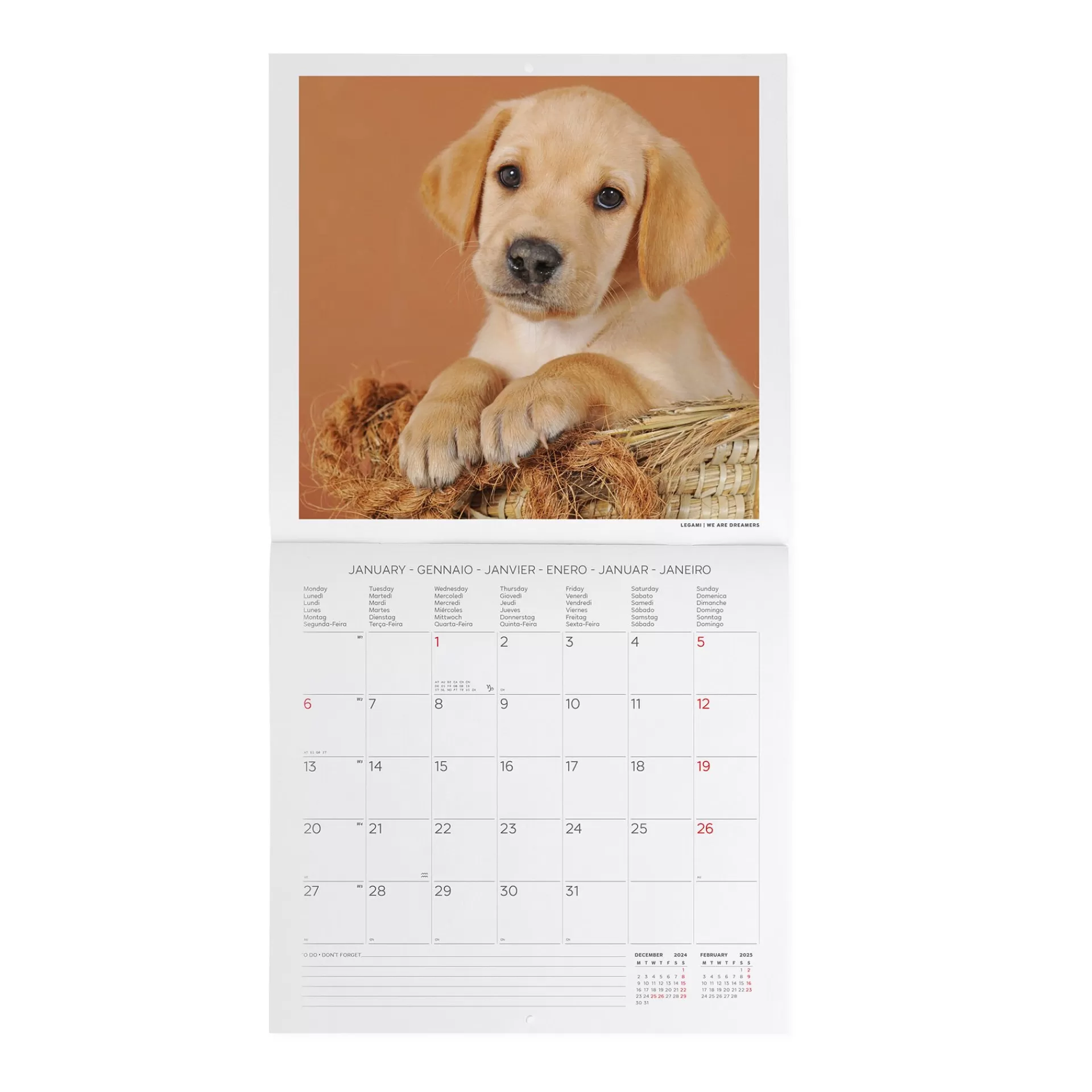 Legami Milano Wandkalender^Wandkalender 2025 - 30 x 29 cm