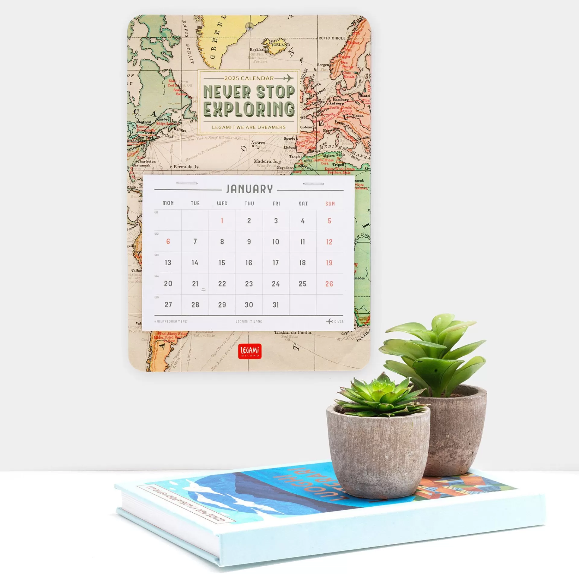 Legami Milano Wandkalender^Wandkalender mit 13 Monaten - 2025