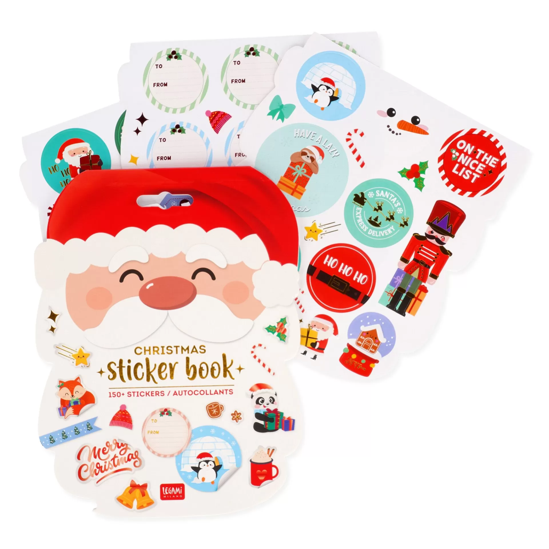 Legami Milano Party-Accessoires^Weihnachts-Sticker-Heft - Sticker Buch